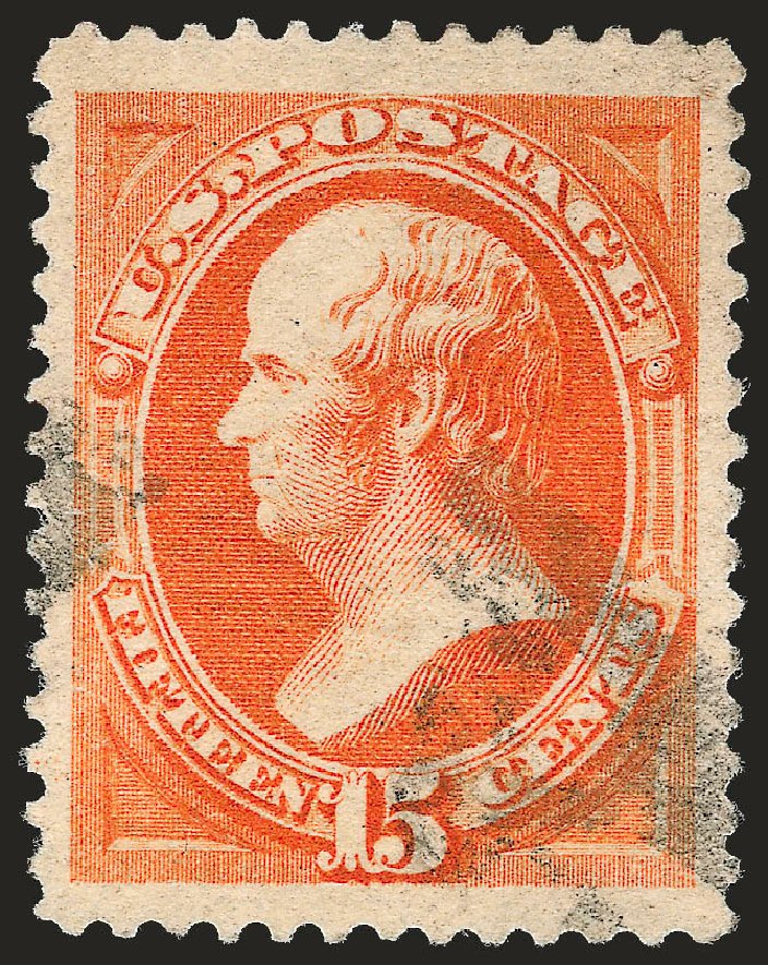 Costs of US Stamps Scott Cat. #189: 1879 15c Webster. Robert Siegel Auction Galleries, Dec 2008, Sale 967, Lot 4306