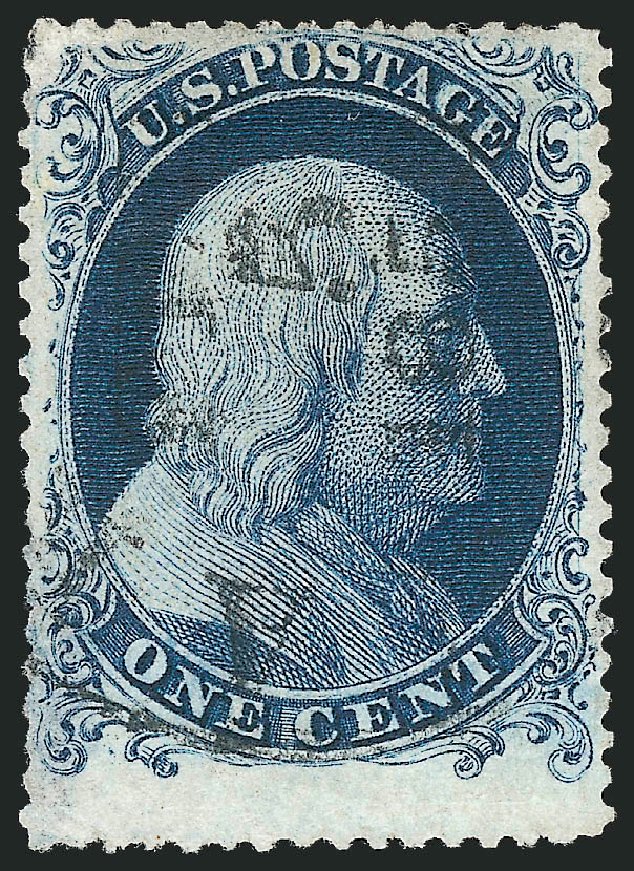 Prices of US Stamp Scott Cat. # 19 - 1857 1c Franklin. Robert Siegel Auction Galleries, Mar 2011, Sale 1006, Lot 1097