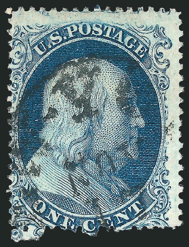 US Stamp Prices Scott Catalog # 19 - 1857 1c Franklin. Robert Siegel Auction Galleries, Mar 2011, Sale 1006, Lot 1107
