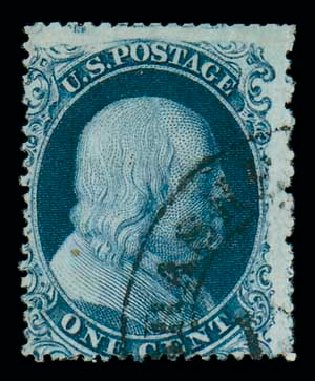 Cost of US Stamp Scott 19: 1c 1857 Franklin. Matthew Bennett International, Oct 2007, Sale 320, Lot 379
