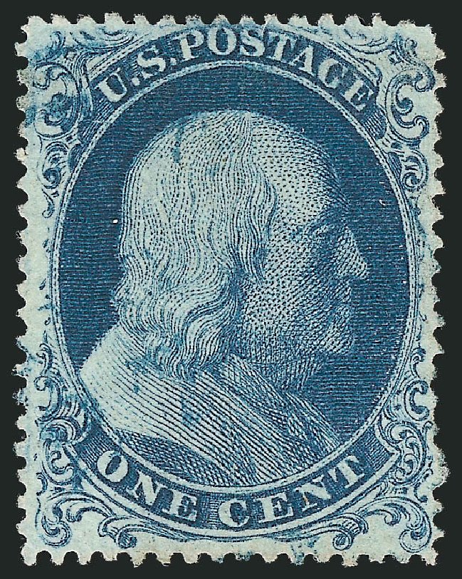 US Stamps Values Scott Catalog 19: 1c 1857 Franklin. Robert Siegel Auction Galleries, Mar 2011, Sale 1006, Lot 1099
