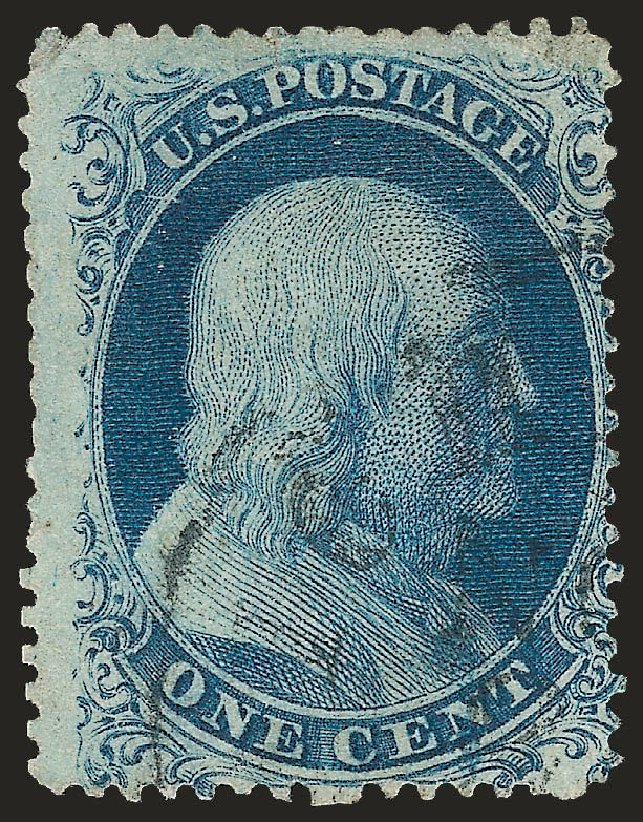 Values of US Stamp Scott Catalog 19 - 1857 1c Franklin. Robert Siegel Auction Galleries, Jun 2010, Sale 992, Lot 2069