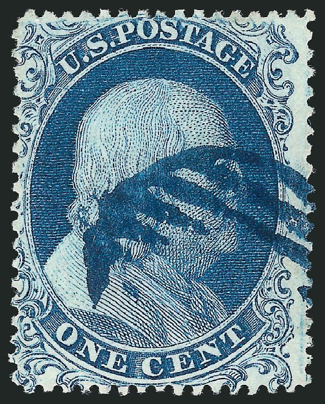 US Stamp Prices Scott Catalog 19 - 1c 1857 Franklin. Robert Siegel Auction Galleries, Jun 2011, Sale 1011, Lot 411