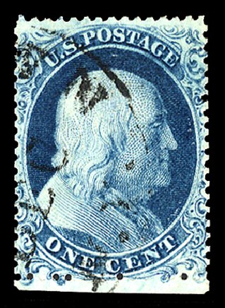 Prices of US Stamp Scott Catalog #19 - 1c 1857 Franklin. Cherrystone Auctions, Jun 2011, Sale 201106, Lot 14