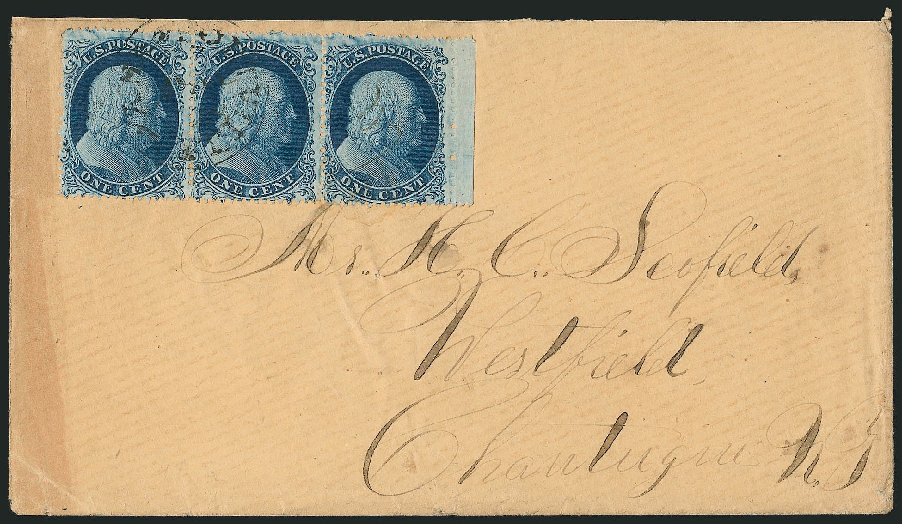 Cost of US Stamp Scott Cat. # 19: 1c 1857 Franklin. Robert Siegel Auction Galleries, Mar 2011, Sale 1006, Lot 1114