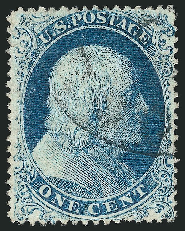 US Stamps Price Scott Cat. # 19: 1c 1857 Franklin. Robert Siegel Auction Galleries, Nov 2014, Sale 1084, Lot 3094