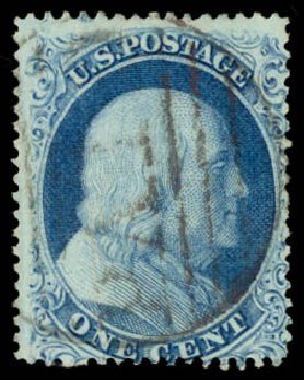 Price of US Stamp Scott Catalog #19: 1857 1c Franklin. Daniel Kelleher Auctions, Dec 2014, Sale 661, Lot 45