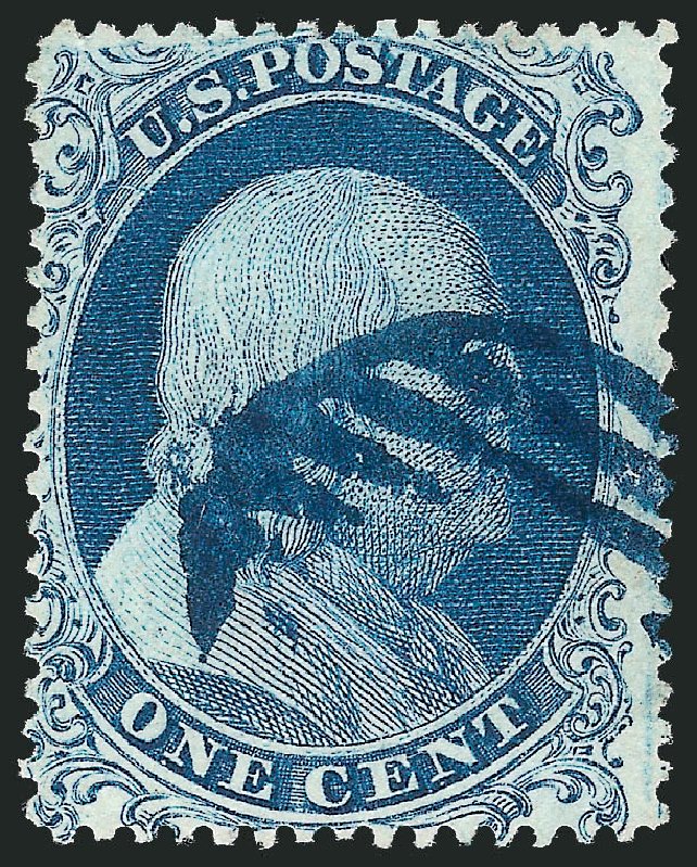 Values of US Stamps Scott Catalog # 19 - 1857 1c Franklin. Robert Siegel Auction Galleries, Oct 2012, Sale 1033, Lot 4015