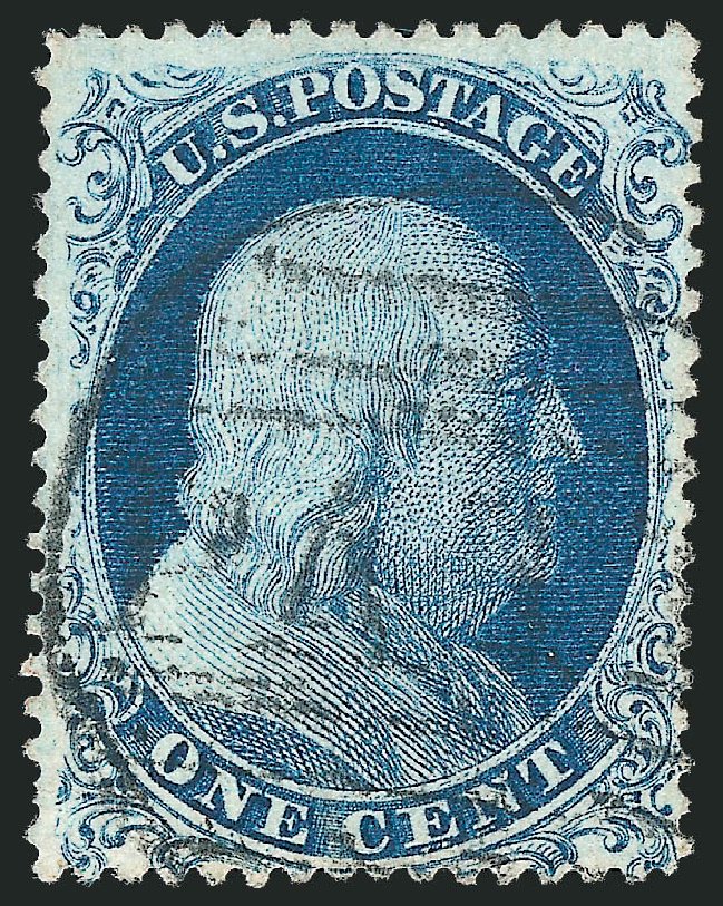US Stamp Value Scott Cat. #19: 1c 1857 Franklin. Robert Siegel Auction Galleries, Mar 2011, Sale 1006, Lot 1102