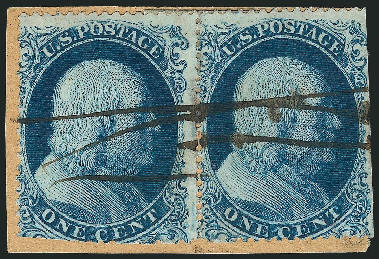 Costs of US Stamps Scott Cat. # 19 - 1857 1c Franklin. Robert Siegel Auction Galleries, Mar 2011, Sale 1006, Lot 1112