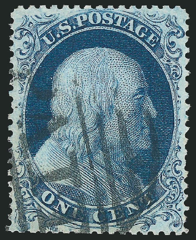 US Stamp Price Scott Cat. # 19 - 1857 1c Franklin. Robert Siegel Auction Galleries, Nov 2014, Sale 1084, Lot 3092