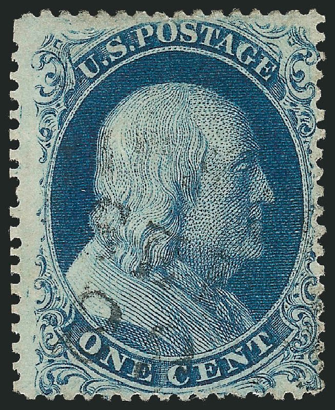 Price of US Stamps Scott Cat. 19: 1c 1857 Franklin. Robert Siegel Auction Galleries, Nov 2012, Sale 1034, Lot 43