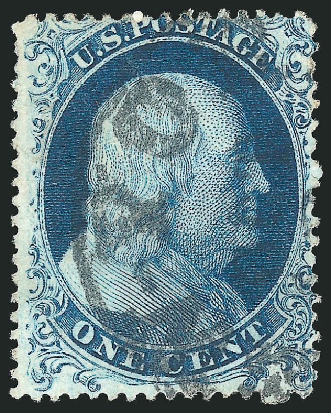 Value of US Stamp Scott Catalogue # 19: 1857 1c Franklin. Robert Siegel Auction Galleries, Nov 2013, Sale 1061, Lot 3406