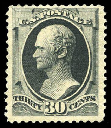 US Stamps Price Scott # 190 - 30c 1879 Hamilton. Matthew Bennett International, Mar 2011, Sale 337, Lot 2647