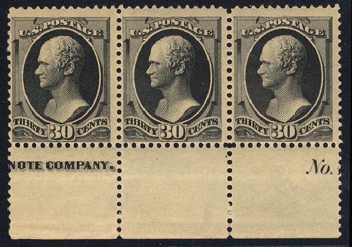Prices of US Stamps Scott Catalogue #190 - 1879 30c Hamilton. Cherrystone Auctions, May 2008, Sale 200805, Lot 187