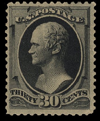 Value of US Stamps Scott Cat. #190: 30c 1879 Hamilton. Cherrystone Auctions, Apr 2010, Sale 201004, Lot 187