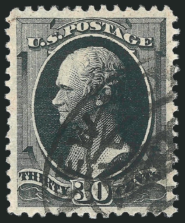 Values of US Stamp Scott Catalogue # 190: 1879 30c Hamilton. Robert Siegel Auction Galleries, Nov 2014, Sale 1084, Lot 3457