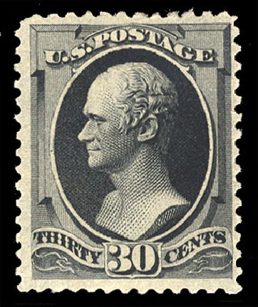 Prices of US Stamps Scott Catalogue #190 - 30c 1879 Hamilton. Cherrystone Auctions, Sep 2008, Sale 200809, Lot 8