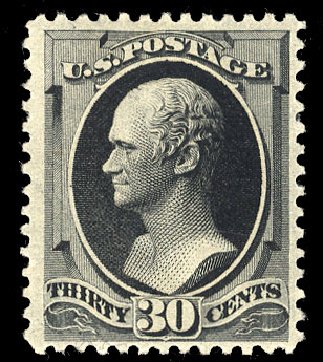 Price of US Stamps Scott Cat. # 190 - 1879 30c Hamilton. Cherrystone Auctions, Mar 2015, Sale 201503, Lot 19