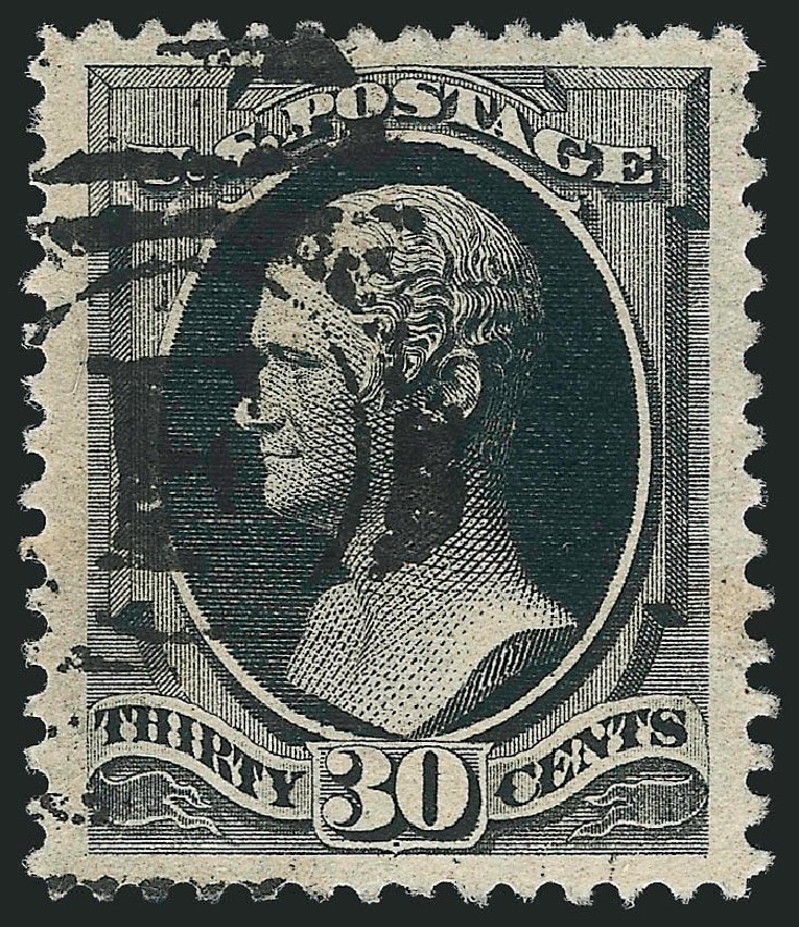 US Stamp Prices Scott 190: 30c 1879 Hamilton. Robert Siegel Auction Galleries, Mar 2012, Sale 1019, Lot 519