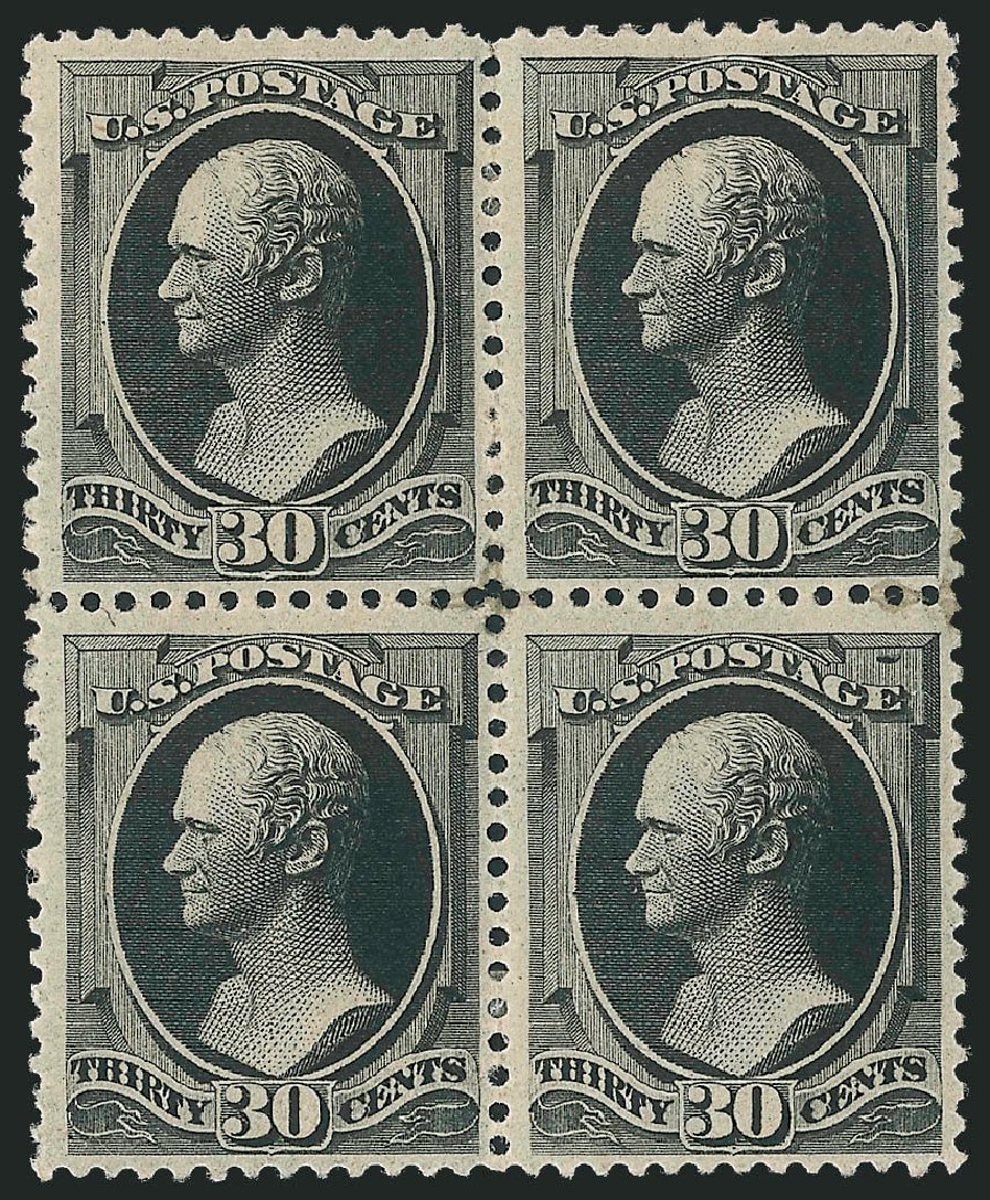 Value of US Stamp Scott Cat. #190 - 1879 30c Hamilton. Robert Siegel Auction Galleries, Mar 2012, Sale 1021, Lot 419