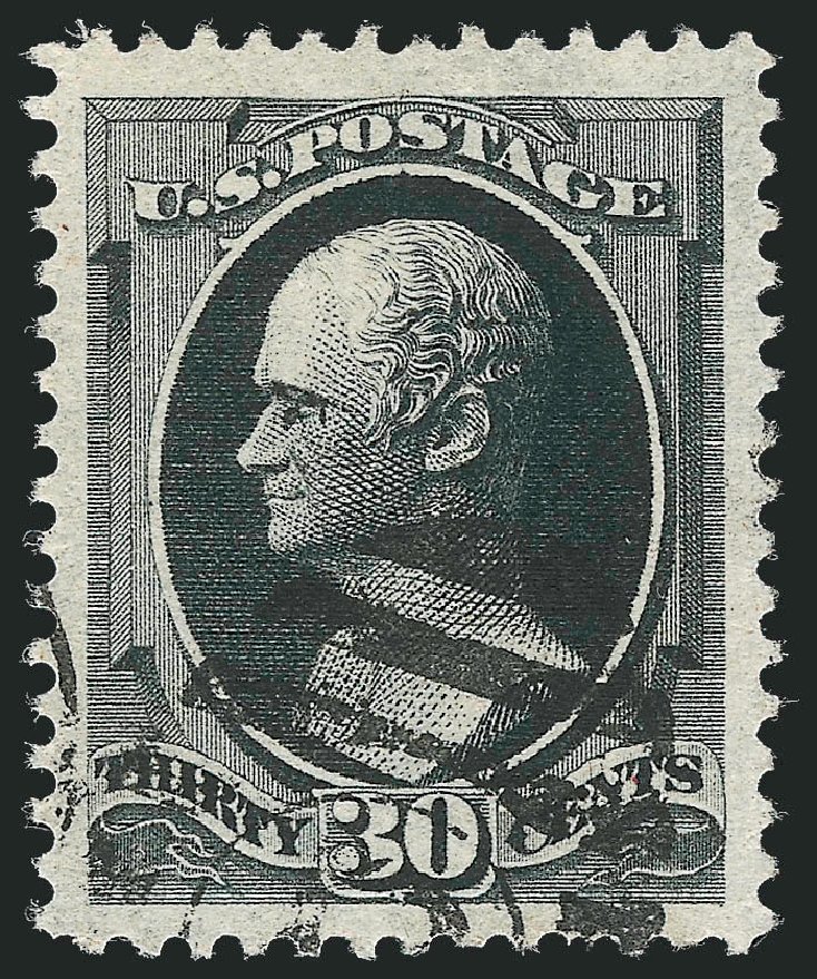 US Stamps Value Scott Catalogue #190 - 30c 1879 Hamilton. Robert Siegel Auction Galleries, Nov 2012, Sale 1034, Lot 179