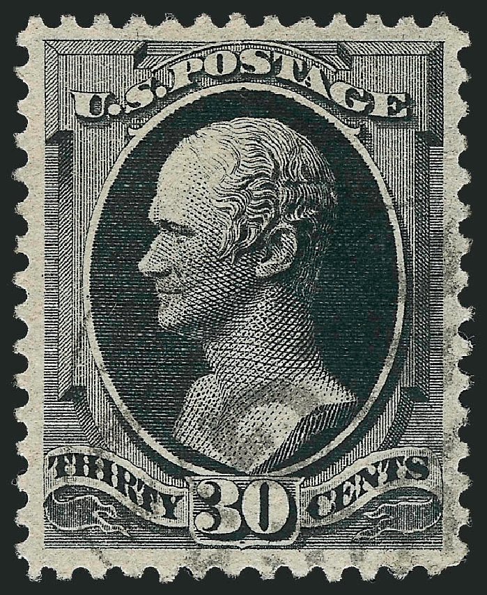 Value of US Stamps Scott Cat. 190 - 1879 30c Hamilton. Robert Siegel Auction Galleries, Oct 2008, Sale 963, Lot 809