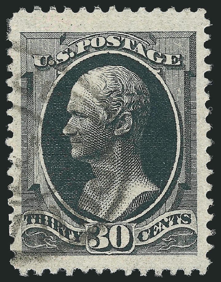 Costs of US Stamps Scott Catalogue #190 - 30c 1879 Hamilton. Robert Siegel Auction Galleries, Sep 2012, Sale 1027, Lot 90