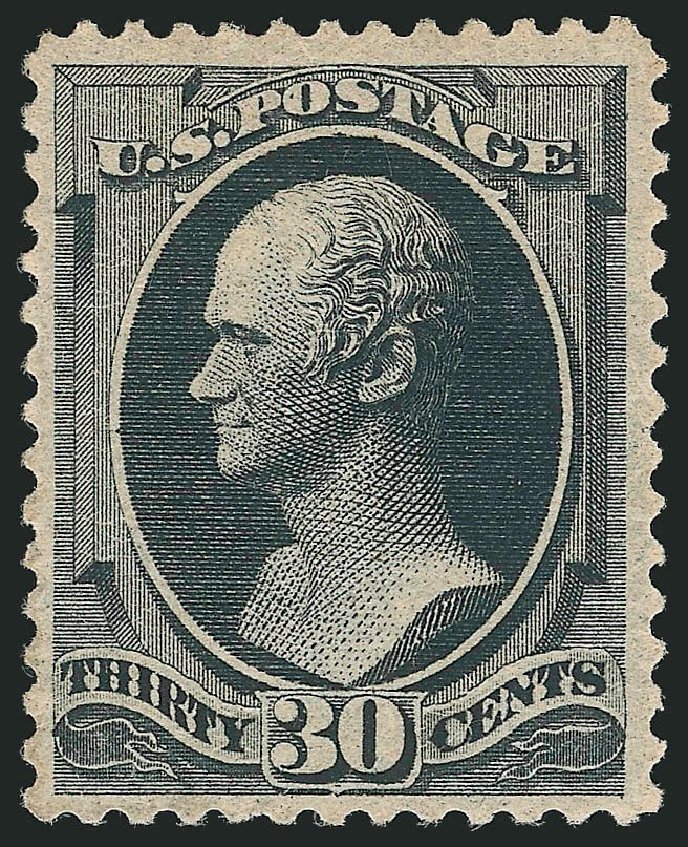 Value of US Stamp Scott Catalog #190 - 1879 30c Hamilton. Robert Siegel Auction Galleries, Dec 2014, Sale 1090, Lot 1350