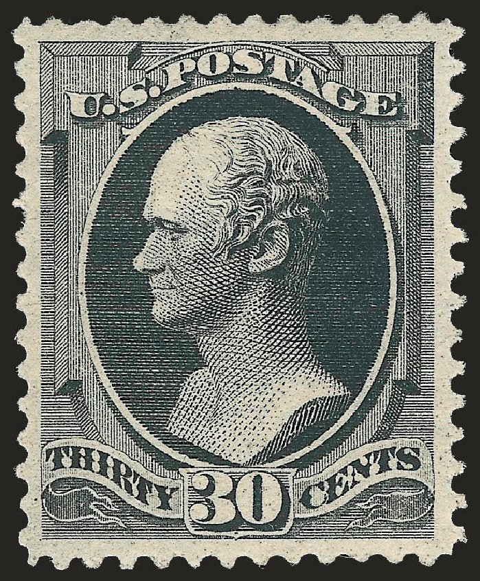 US Stamps Values Scott Catalog #190 - 30c 1879 Hamilton. Robert Siegel Auction Galleries, Apr 2009, Sale 972, Lot 3190