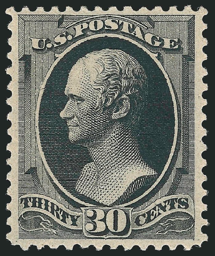 US Stamp Prices Scott Cat. # 190 - 1879 30c Hamilton. Robert Siegel Auction Galleries, Oct 2011, Sale 1013, Lot 291