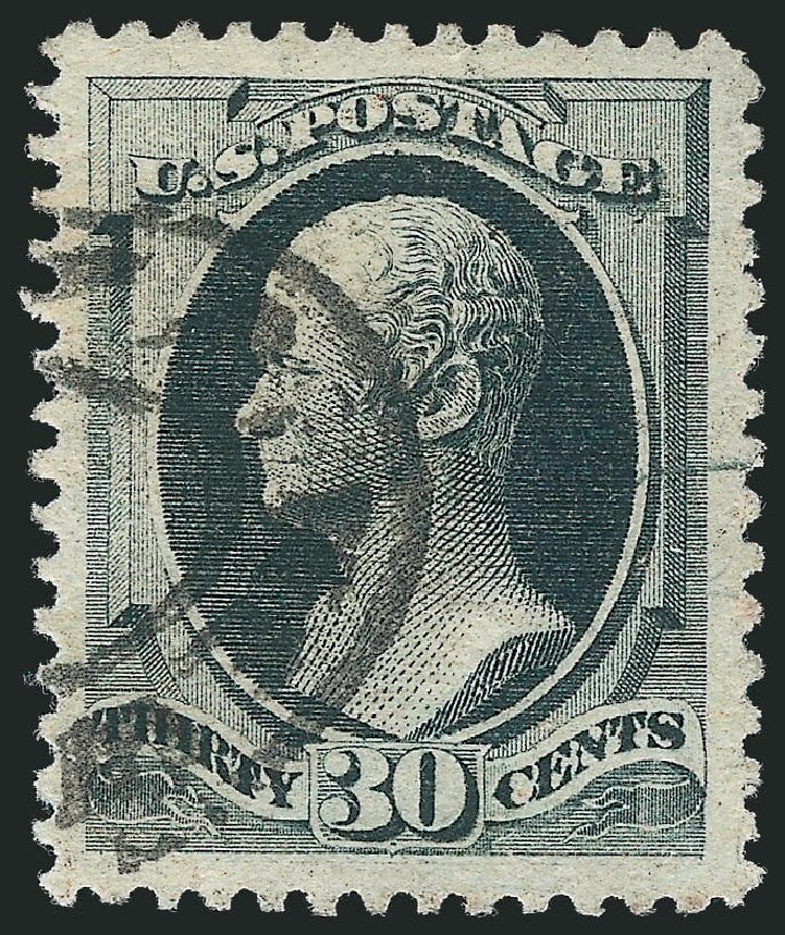 US Stamps Prices Scott Catalog # 190: 1879 30c Hamilton. Robert Siegel Auction Galleries, Dec 2013, Sale 1062, Lot 401