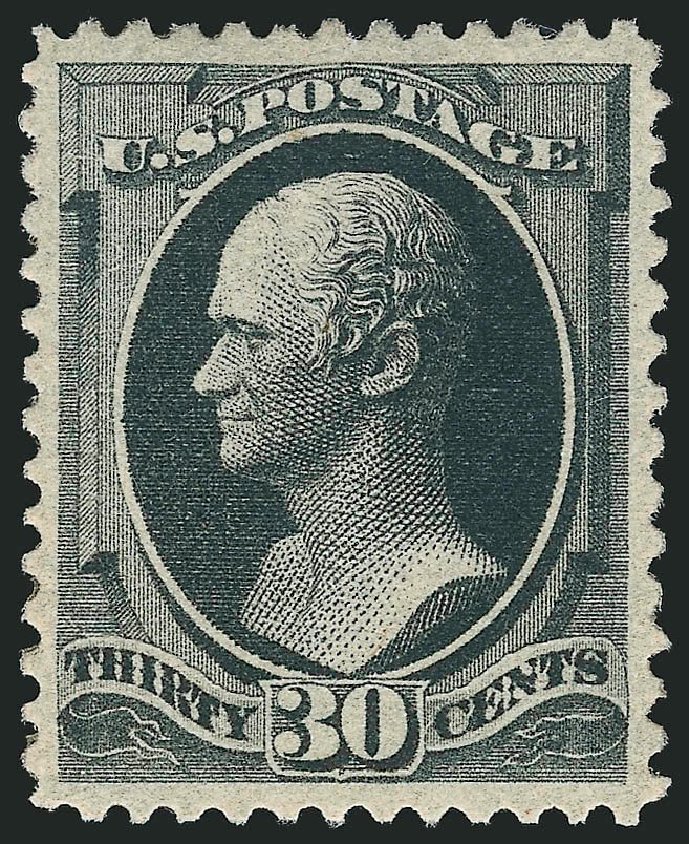 US Stamp Value Scott Cat. 190 - 30c 1879 Hamilton. Robert Siegel Auction Galleries, Sep 2014, Sale 1078, Lot 321