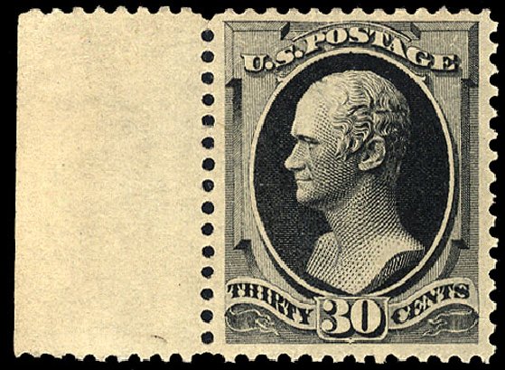 Values of US Stamp Scott # 190 - 30c 1879 Hamilton. Cherrystone Auctions, Nov 2009, Sale 200911, Lot 3074