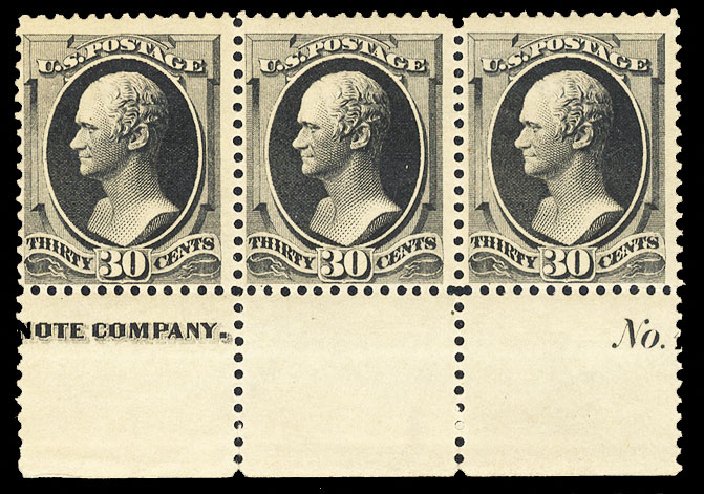 US Stamp Prices Scott Cat. # 190 - 1879 30c Hamilton. Cherrystone Auctions, Oct 2012, Sale 201210, Lot 104