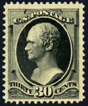 Value of US Stamps Scott Catalog 190 - 1879 30c Hamilton. Harmer-Schau Auction Galleries, Jan 2013, Sale 96, Lot 495