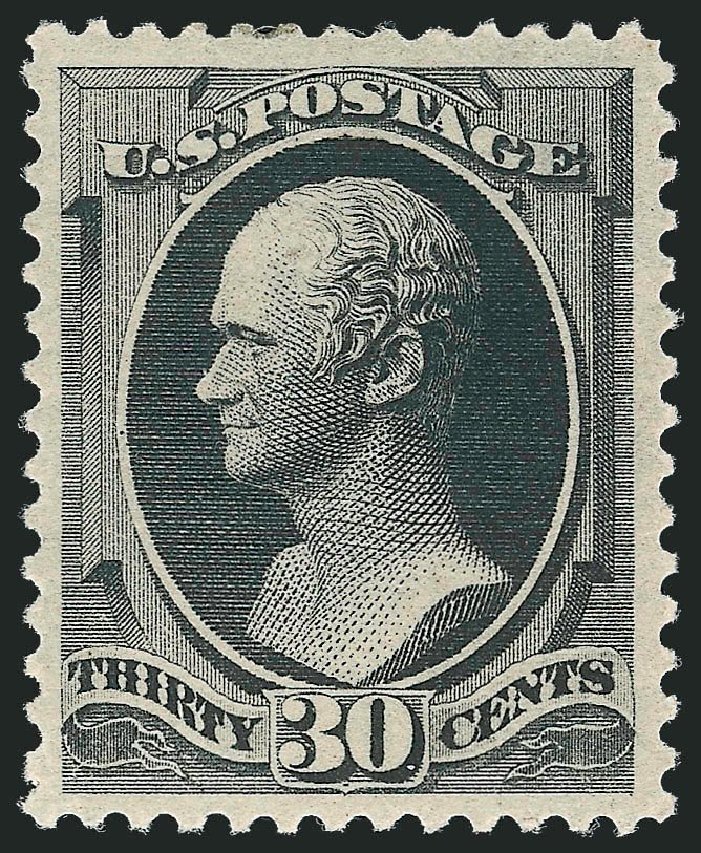 Cost of US Stamp Scott Cat. #190: 1879 30c Hamilton. Robert Siegel Auction Galleries, Nov 2013, Sale 1057, Lot 775
