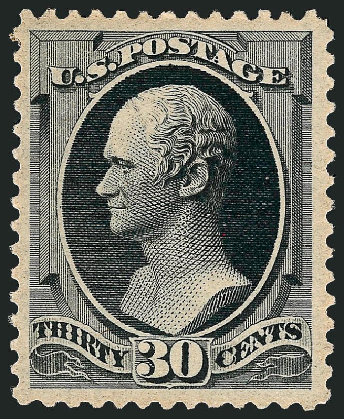 Costs of US Stamp Scott # 190 - 30c 1879 Hamilton. Robert Siegel Auction Galleries, Oct 2008, Sale 963, Lot 805