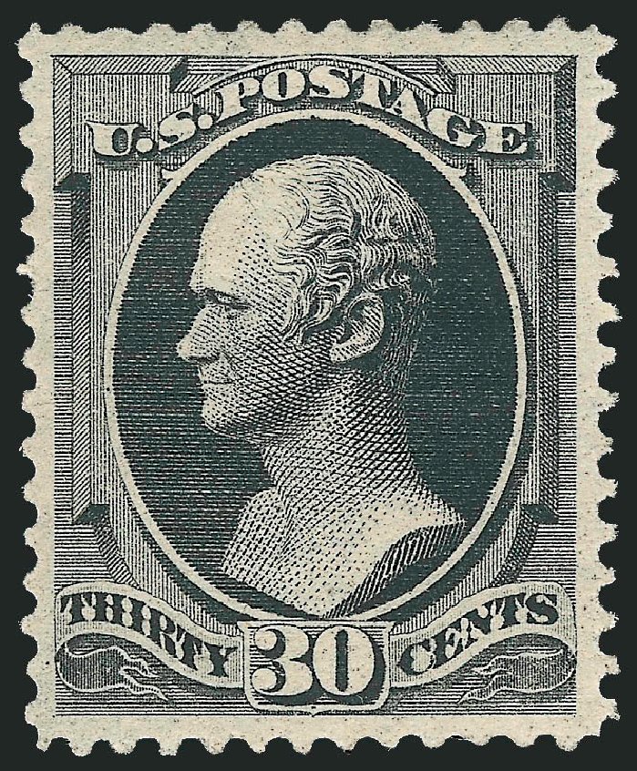 US Stamp Value Scott #190 - 1879 30c Hamilton. Robert Siegel Auction Galleries, Sep 2009, Sale 976, Lot 1615