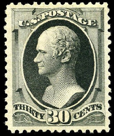 Value of US Stamps Scott Cat. # 190 - 30c 1879 Hamilton. Matthew Bennett International, Apr 2008, Sale 326, Lot 172