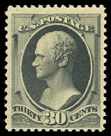 Prices of US Stamps Scott Catalog 190: 30c 1879 Hamilton. Matthew Bennett International, Sep 2010, Sale 331, Lot 542