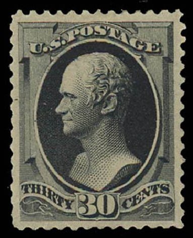 Prices of US Stamp Scott Catalogue 190 - 1879 30c Hamilton. Daniel Kelleher Auctions, Oct 2011, Sale 626, Lot 182