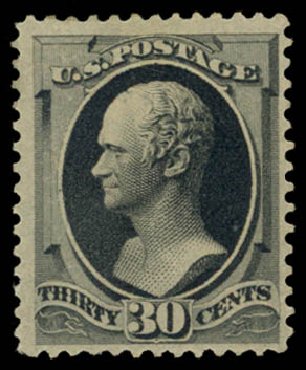 Values of US Stamp Scott Catalogue 190 - 30c 1879 Hamilton. Daniel Kelleher Auctions, May 2015, Sale 669, Lot 2673