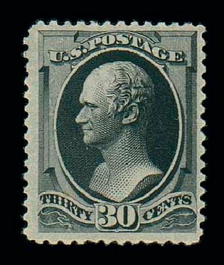 US Stamp Value Scott Catalog 190 - 30c 1879 Hamilton. Matthew Bennett International, Jun 2007, Sale 319, Lot 1206