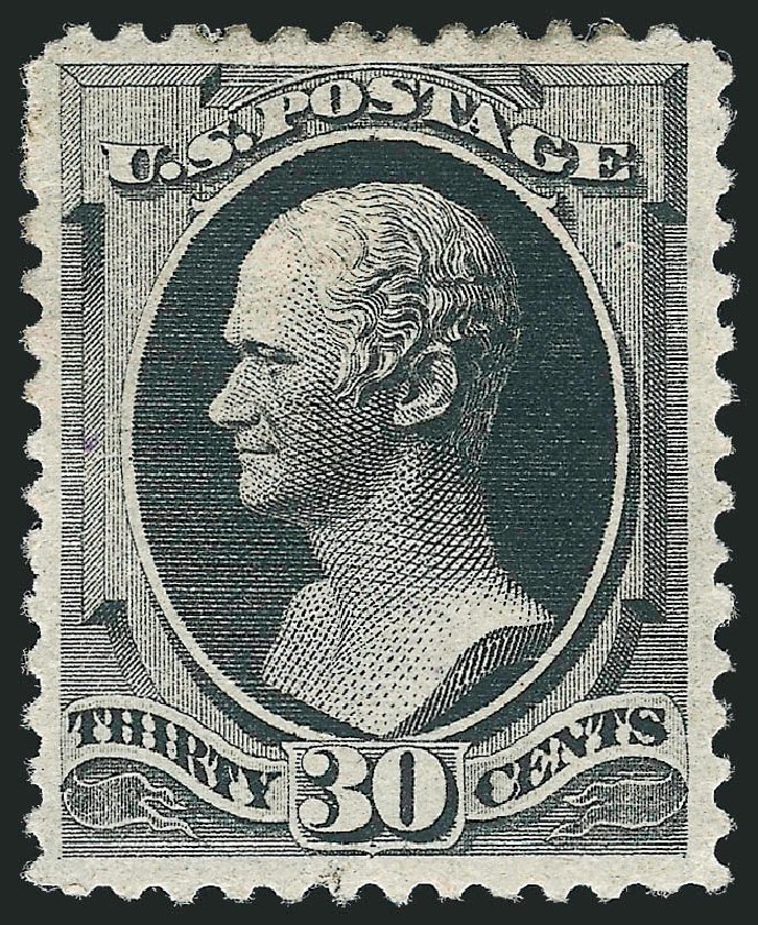Values of US Stamp Scott Catalogue #190 - 30c 1879 Hamilton. Robert Siegel Auction Galleries, Mar 2012, Sale 1021, Lot 416