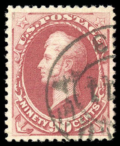 Cost of US Stamps Scott Catalog # 191 - 90c 1879 Perry. Matthew Bennett International, Sep 2010, Sale 331, Lot 547
