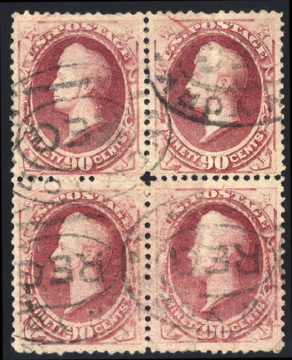 Price of US Stamp Scott Catalog # 191 - 1879 90c Perry. Cherrystone Auctions, May 2008, Sale 200805, Lot 189