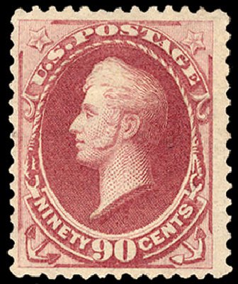 US Stamp Prices Scott Cat. # 191: 90c 1879 Perry. Cherrystone Auctions, Nov 2010, Sale 201011, Lot 119