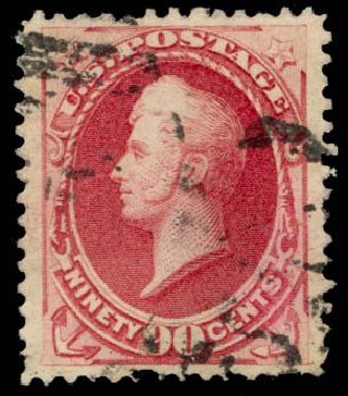 US Stamps Price Scott Catalogue #191: 1879 90c Perry. Daniel Kelleher Auctions, May 2014, Sale 652, Lot 309