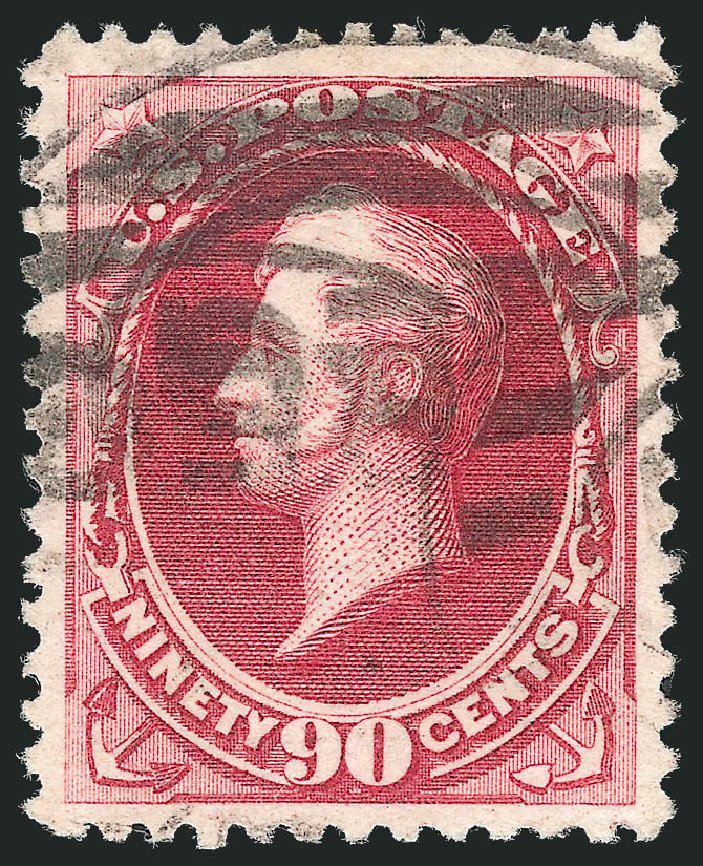 US Stamp Values Scott Catalog #191: 90c 1879 Perry. Robert Siegel Auction Galleries, Nov 2012, Sale 1034, Lot 180